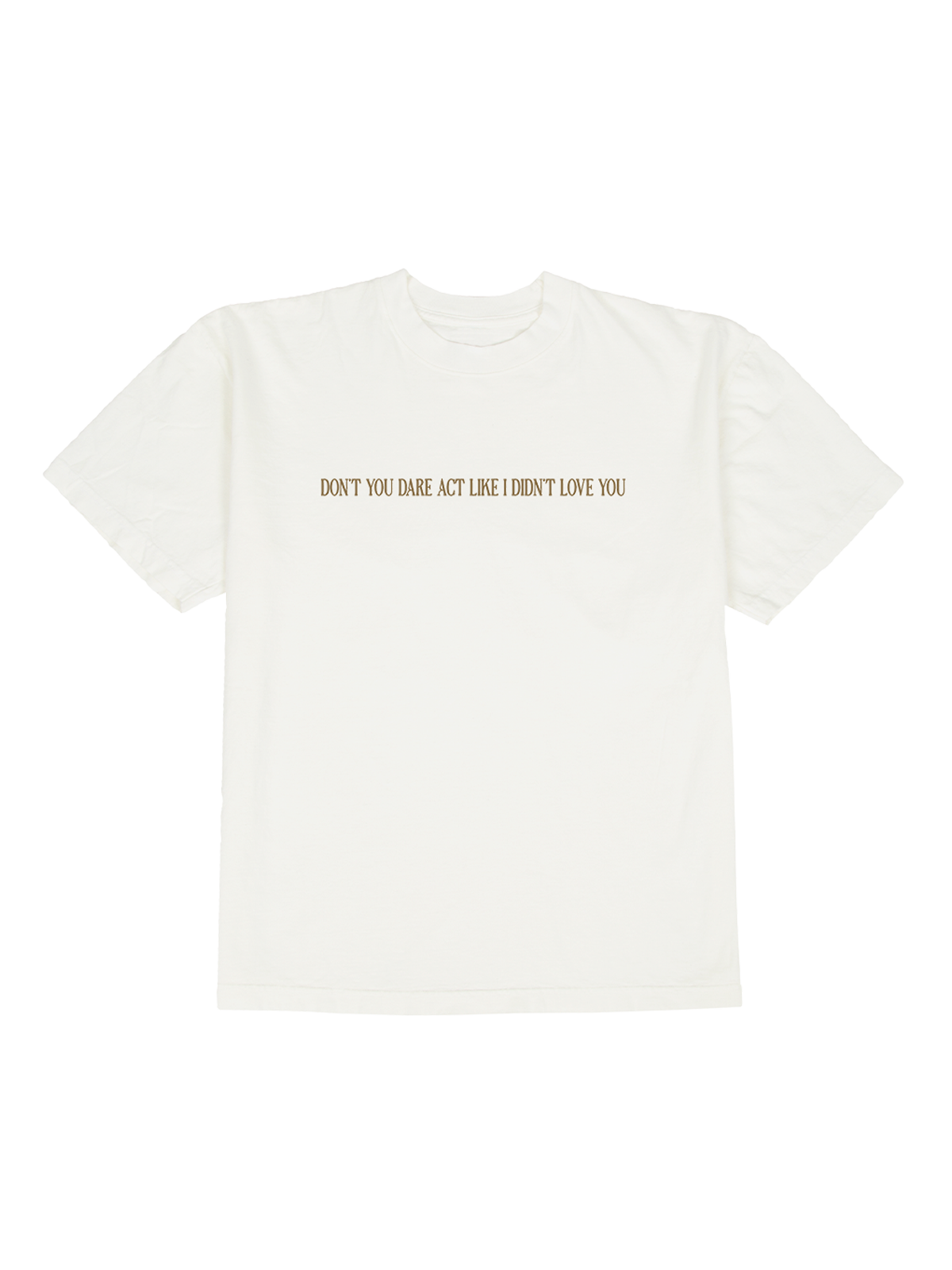 Don't you dare act like I didn't love you crisis tee front Joshua Bassett