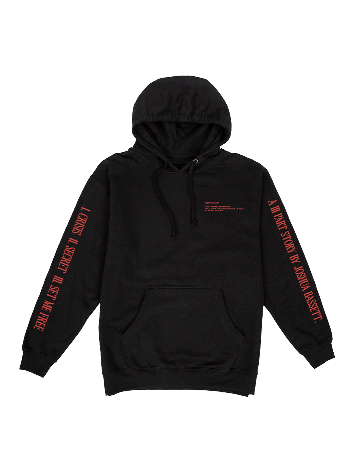 It's been a f*cking year black and red hoodie front Joshua Bassett